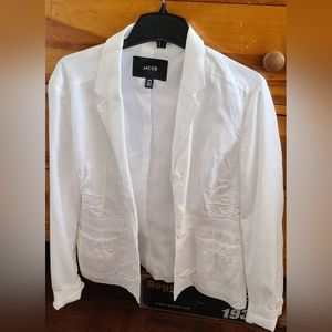 White blazer jacket